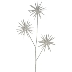 24" Snow White Glitter Starburst Artificial Christmas Spray