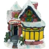 4" Snowy Diner Christmas Village Building Decoration