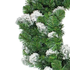 Snowy Flocked Colorado Pine Artificial Christmas Wreath, 30-Inch, Unlit