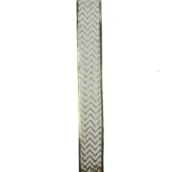 Sparkling Gold Chevron Wired Christmas Craft Ribbon 2.5" X 10 Yards