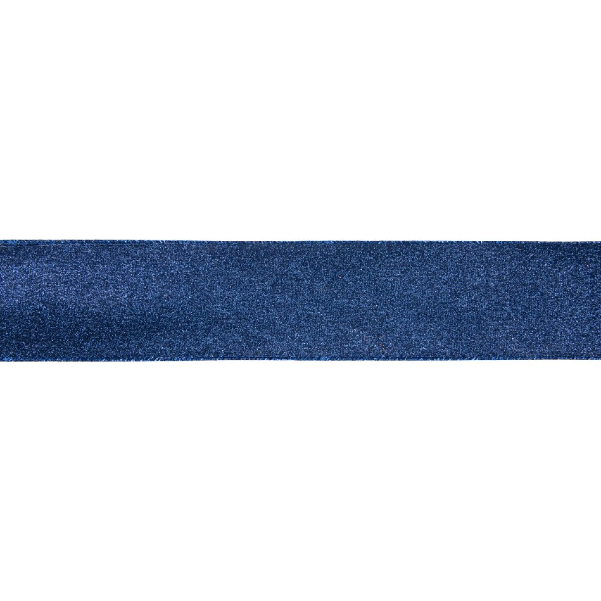 Sparkly Blue Solid Christmas Wired Craft Ribbon 2.5" X 16 Yards