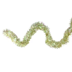12' Starburst Iridescent And Gold Artificial Christmas Tinsel Garland - Unlit