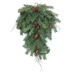 31.5" Twig And Pinecones Artificial Christmas Swag, Unlit