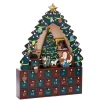 16" Vibrantly Colored Christmas Tree Advent Calendar