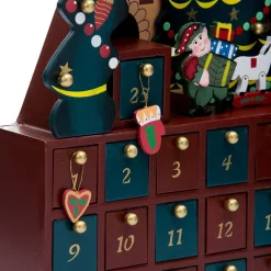 16" Vibrantly Colored Christmas Tree Advent Calendar