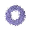 Vibrant Purple Spring Artificial Wisteria Inspired Flower Wreath - 26-Inch, Unlit