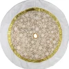 48" White And Gold Snowflake Christmas Tree Skirt