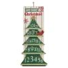 25" White And Green Christmas Tree Advent Calendar