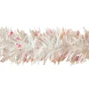 25' White And Pink Novelty Christmas Twist Garland