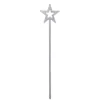 13.25" White And Silver Glitter Ice Palace Star Christmas Pick