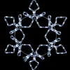 24" White Commercial Size Led Rope Light Snowflake Christmas Decoration