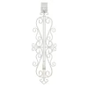 19.5" White Decorative Adjustable Wreath Hanger