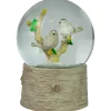 5" White Doves On A Branch Musical Christmas Snow Globe