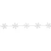 4' White Felt Winter Snowflake Garland