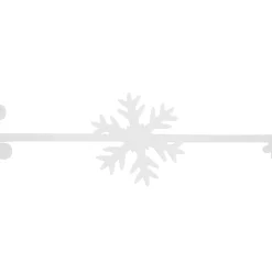 4' White Felt Winter Snowflake Garland
