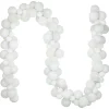 6' White 3-Finish Shatterproof Ball Christmas Garland