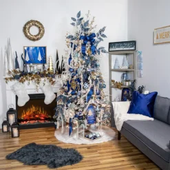 22" White Frosted Artificial Christmas Spray