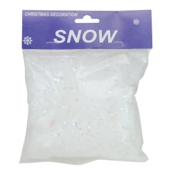 White Iridescent Artificial Powder Snow Flakes For Christmas Decor 1.75Qts