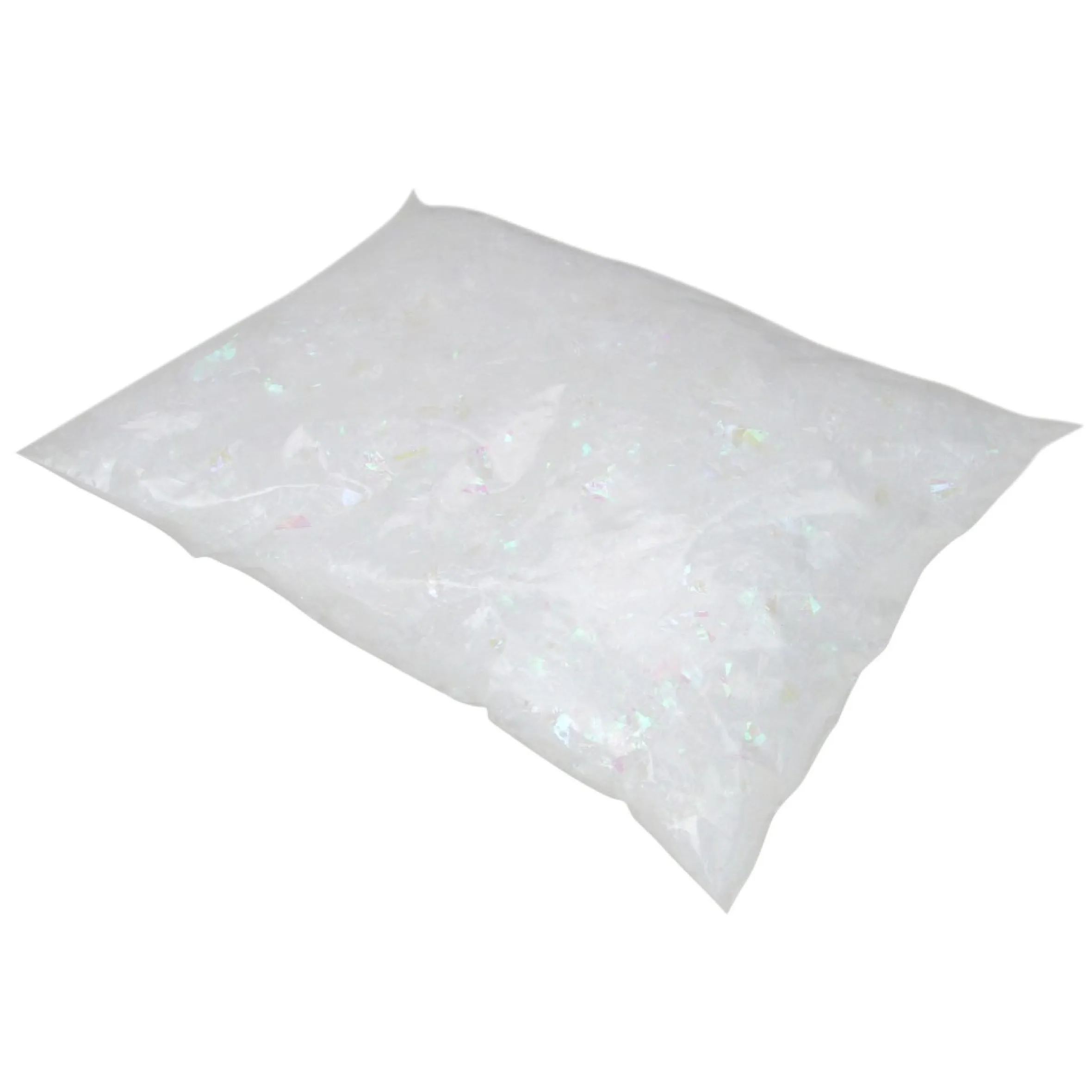 White Iridescent Artificial Powder Snow Flakes For Christmas Decor 1.75Qts