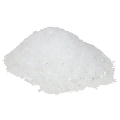 White Iridescent Artificial Powder Snow Twinkle Flakes For Christmas Decorating 2 Oz