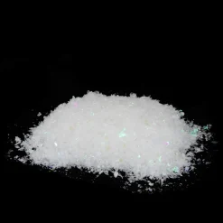 White Iridescent Artificial Powder Snow Twinkle Flakes For Christmas Decorating 2 Oz