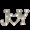 12.75" White "Joy" Led Christmas Marquee Wall Sign