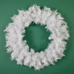 White Pine Artificial Christmas Wreath, 24-Inch, Unlit