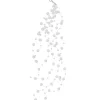 4' White Plush Snowball Christmas Garland