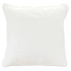 17" White Snowflake Square Christmas Throw Pillow