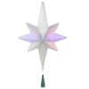 14.5" Winter Frost B/O Multi-Color Led Bethlehem Star Christmas Tree Topper