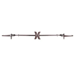 9" X 26" Brass Brown Single Door Garland Christmas Hanger