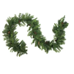 9' X 16" Dakota Red Pine Cones Artificial Christmas Garland, Unlit
