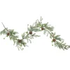 5' X 10" Frosted Pine And Pine Cone Christmas Garland - Unlit