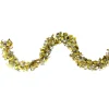 12' X 4" Gold And Silver Boa Wide Cut Tinsel Christmas Garland - Unlit