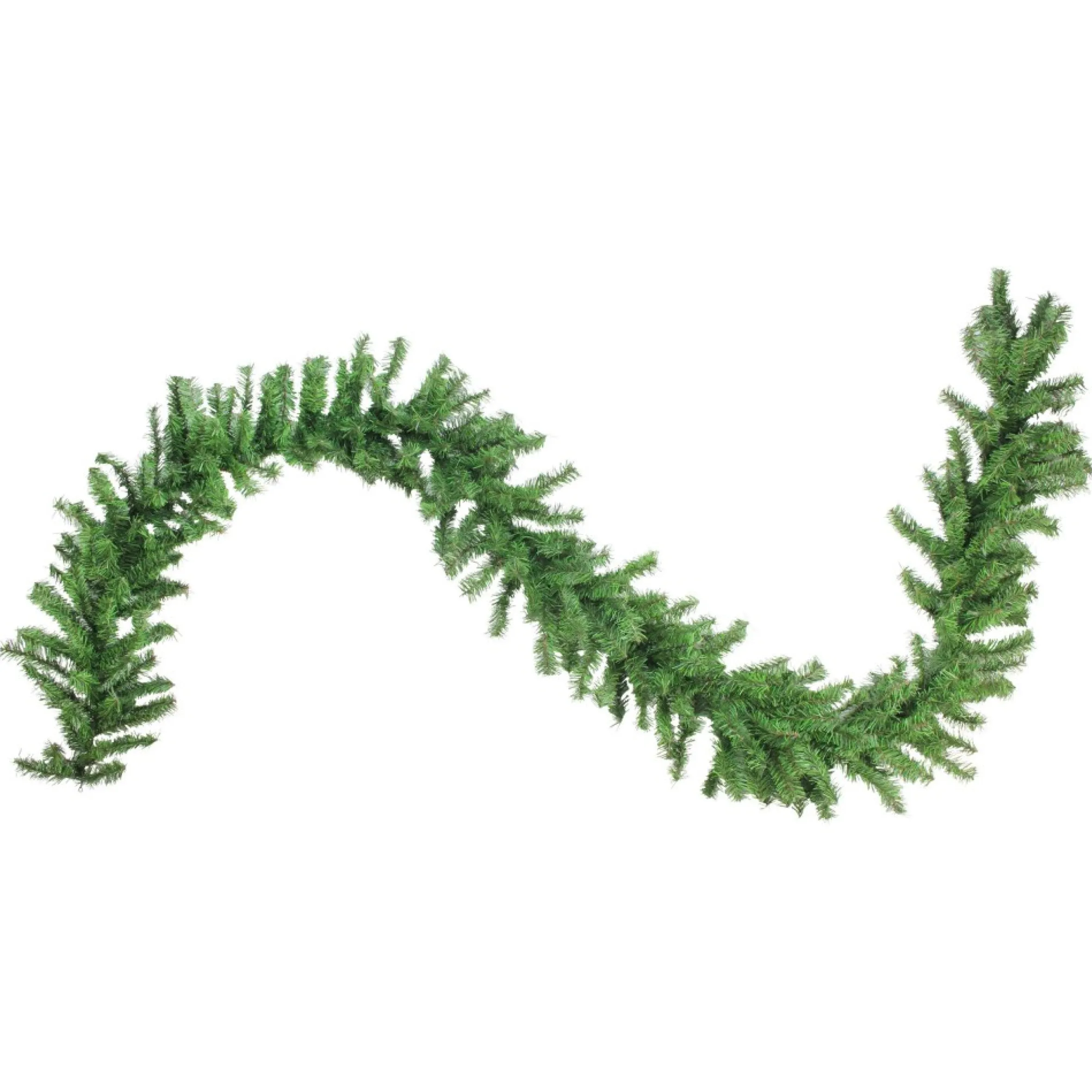 100' X 12" Green Canadian Pine Commercial Length Artificial Christmas Garland, Unlit