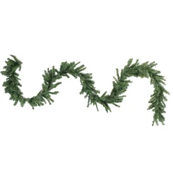 100' X 14" Green Canadian Pine Commercial Length Artificial Christmas Garland, Unlit