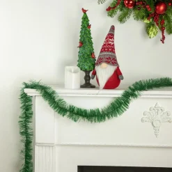 50' X 2.75" Green Tinsel Artificial Christmas Garland - Unlit
