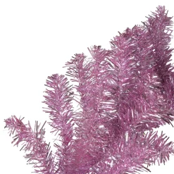 9' X 12" Pink Artificial Christmas Garland, Unlit