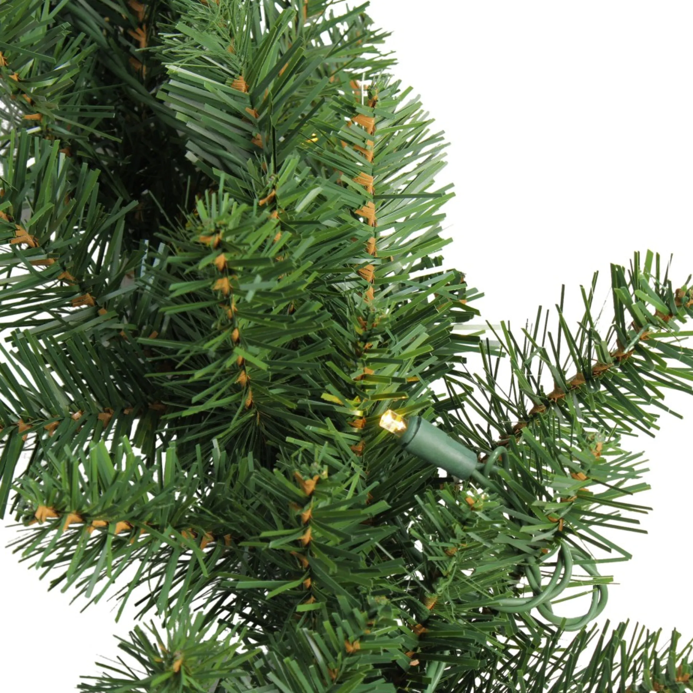 50' X 10" Pre-Lit Buffalo Fir Commercial Artificial Christmas Garland, Warm White Lights