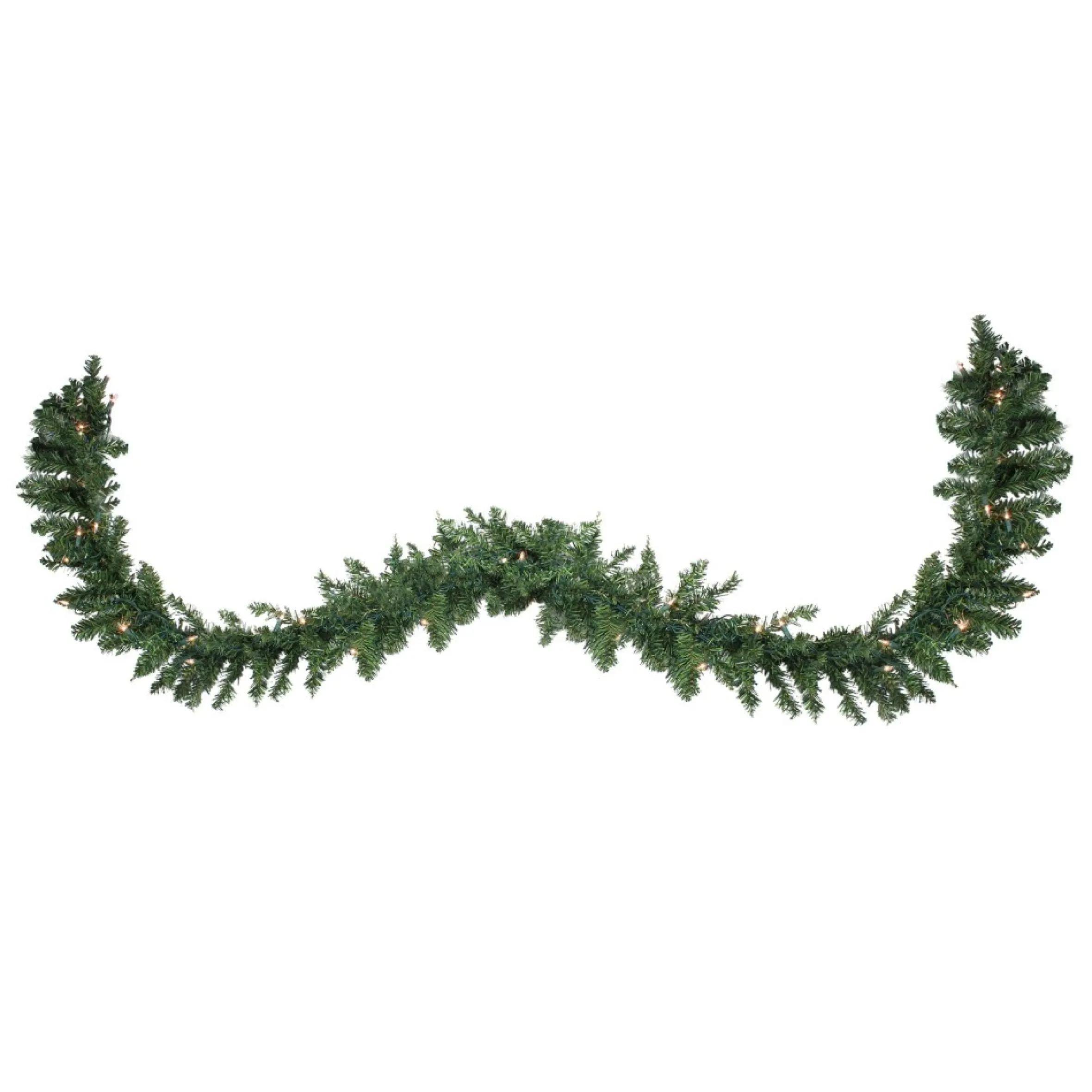 25' X 17" Pre-Lit Buffalo Fir Commercial Artificial Christmas Garland - Clear Lights