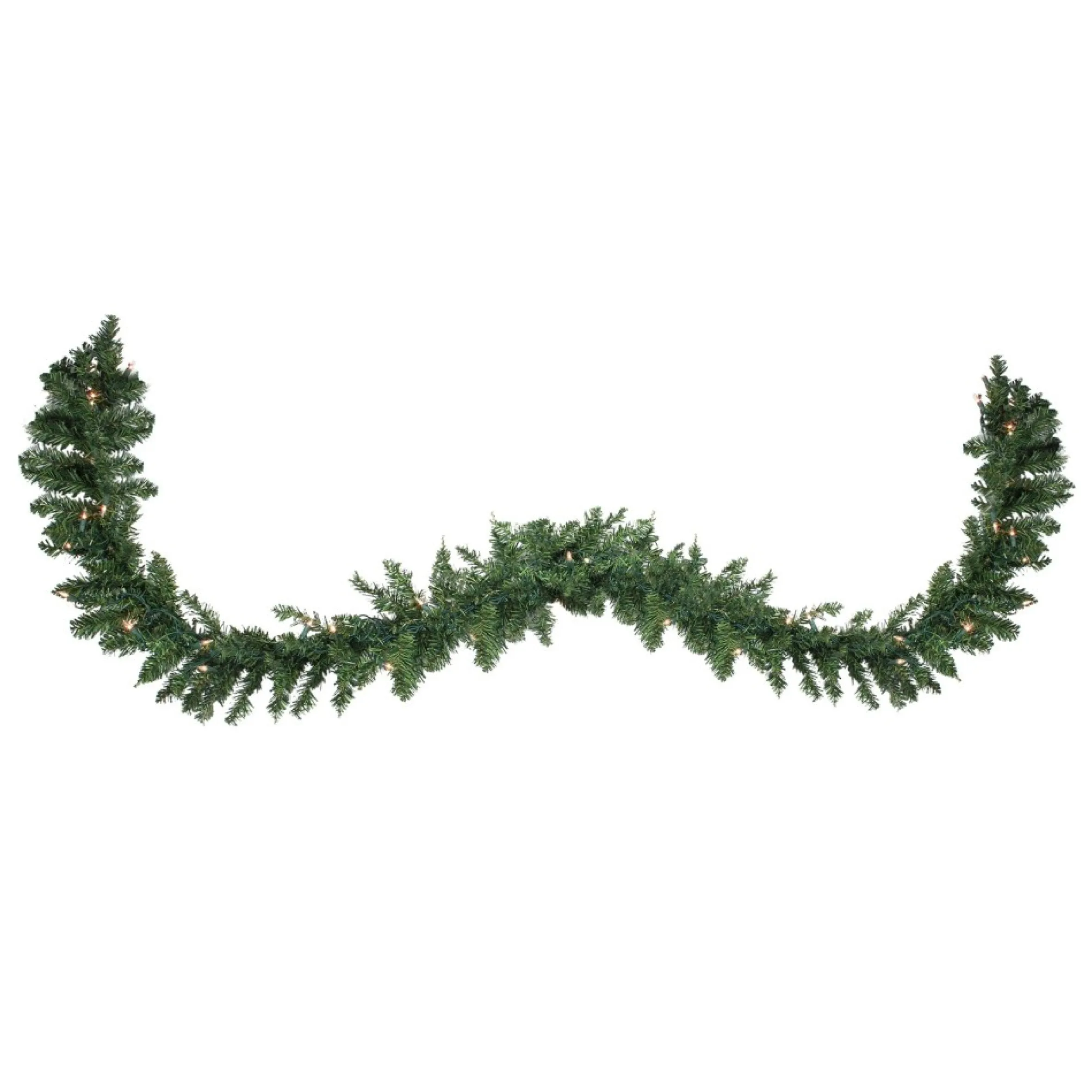25' X 17" Pre-Lit Buffalo Fir Commercial Artificial Christmas Garland - Clear Lights