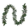 9' X 10" Pre-Lit Heavily Flocked Pine Artificial Christmas Garland - Clear Lights
