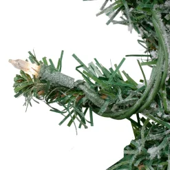 9' X 10" Pre-Lit Heavily Flocked Pine Artificial Christmas Garland - Clear Lights