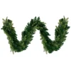 9' X 10" Pre-Lit Led Woodcrest Pine Artificial Christmas Garland - Clear Lights