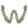 9 X 12 Pre-Lit Metallic Sterling Silver Artificial Christmas Tinsel Garland - Clear Lights