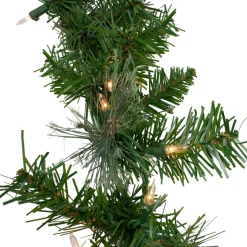 9' X 8" Pre-Lit Mixed Cashmere Pine Artificial Christmas Garland - Clear Lights