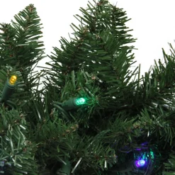9' X 10" Pre-Lit Northern Pine Artificial Christmas Garland, Multi Led Lights