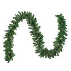 9' X 10" Pre-Lit Oak Creek Pine Artificial Christmas Garland - Clear Lights