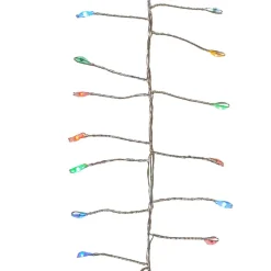 8' X 5" Pre-Lit Twinkle Cluster Christmas Garland, Multi Fairy Lights