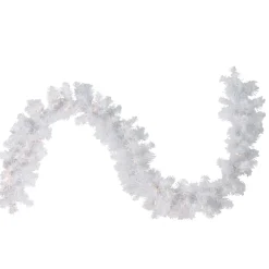 9' X 12" Pre-Lit White Crystal Spruce Artificial Christmas Garland - Clear Dura Lights